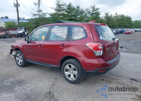 2018 Subaru Forester 2.5I z USA, uszkodzony, nr VIN JF2SJAAC2JG607189
